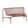 Palissade Park Dining Bench, in, iron red fra Hay