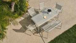 Palissade Table 170x90, sky grey fra Hay