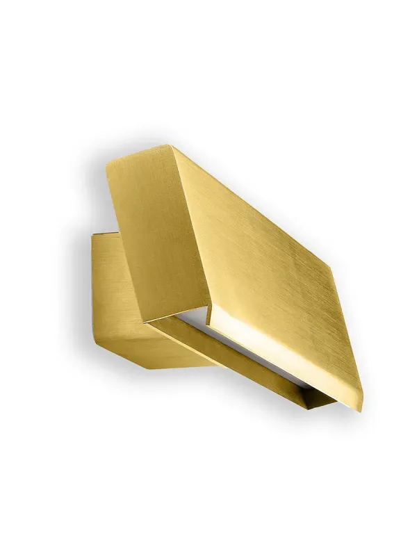Papilio Single Væglampe, brushed brass fra Anour