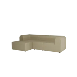 Paradigm 3-personers sofa med pouf venstre fra Montana