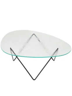 Pedrera Coffee Table, Transparent Structured Glass fra GUBI
