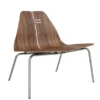PK23 Lounge Chair, walnut/steel af Poul Kjærholm