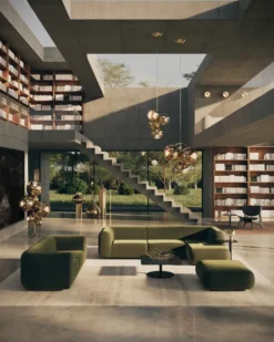 Plump Sofa 2,5 pers m. Chaiselong, elle 0200 fra Tom Dixon