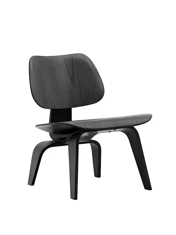 Plywood Group LCW, sortlakeret ask fra Vitra