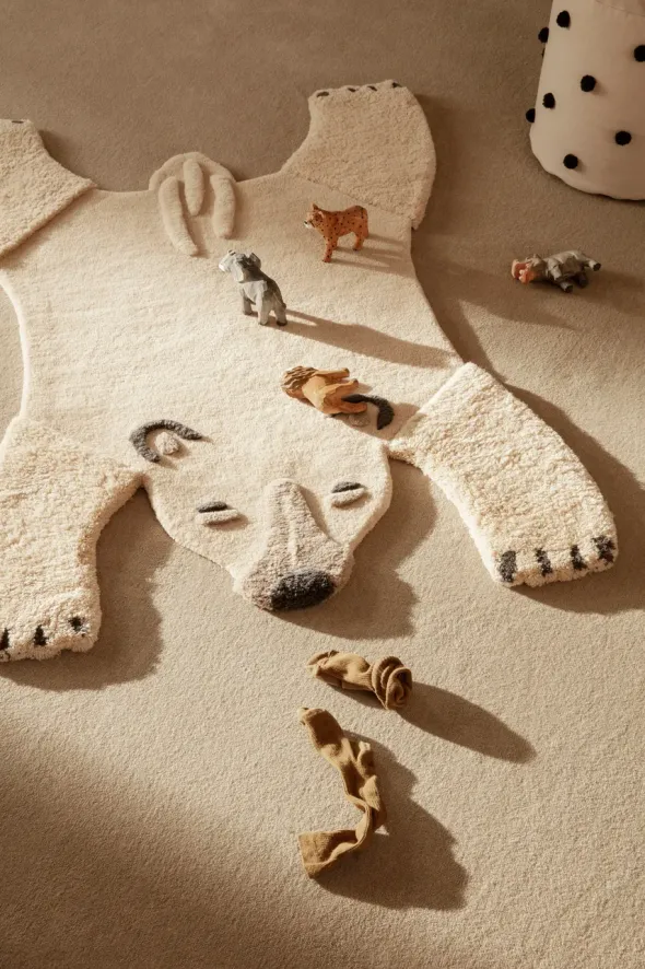 Polar Bear Tufted Rug fra Ferm Living