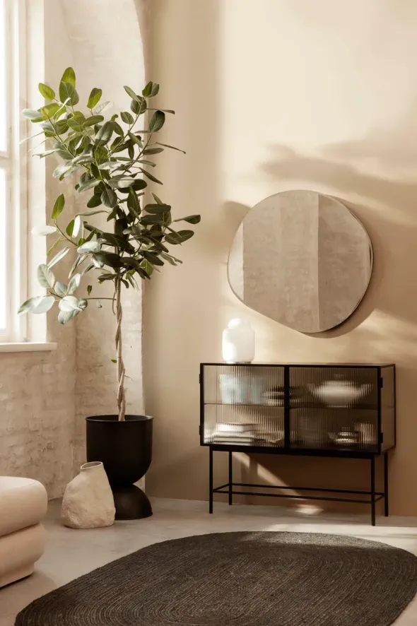 Pond Mirror XL, Brass fra Ferm Living