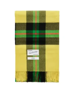 Queen blanket - Field yellow tartan fra Magniberg