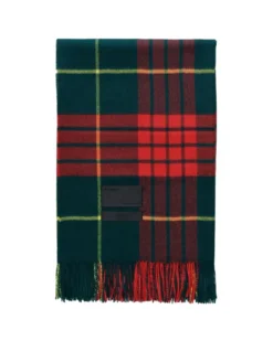 Queen blanket - Lipstick red tartan fra Magniberg