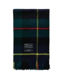 Queen blanket - Scottish green tartan fra Magniberg