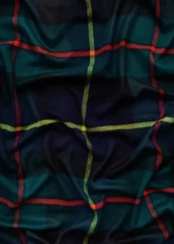 Queen blanket - Scottish green tartan fra Magniberg