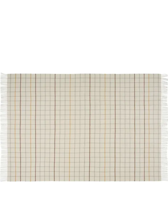 Quito Plaid, honey white fra Silkeborg Uldspinderi