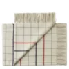 Quito Plaid, white sailor red fra Silkeborg Uldspinderi