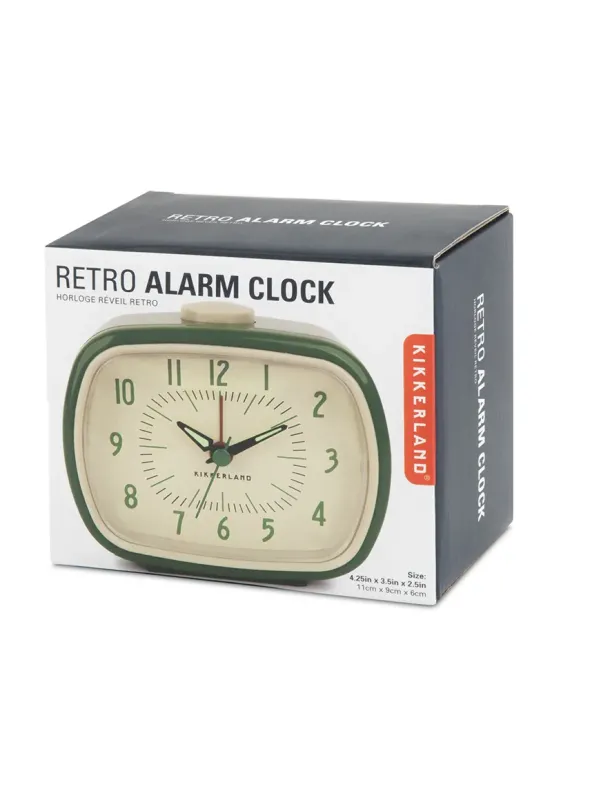Retro Alarm Clock, green fra Kikkerland