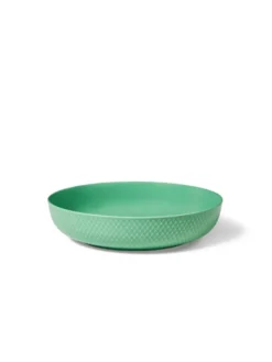 Rhombe serveringsskål, grøn fra Lyngby Porcelæn