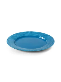 Rhombe tallerken, blå Ø27 cm fra Lyngby Porcelæn