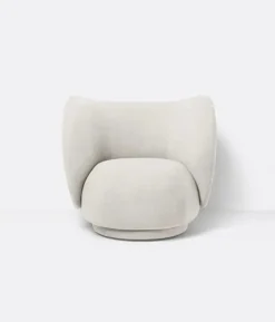 Rico Lounge Chair, bouclé i off-white fra Ferm Living