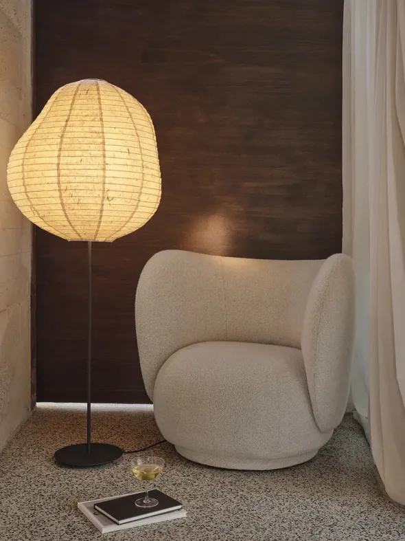 Rico Lounge Chair, soft bouclé fra Ferm Living