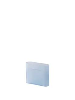 Ridge Vase, light blue frosted glass fra Muuto