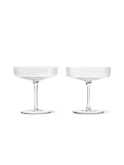 Ripple champagneglas fra Ferm Living