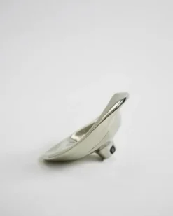 Ripple Knob Small, silver fra Hein Studio