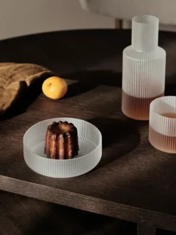 Ripple Serving Bowls Frosted, sæt á 4 fra Ferm Living
