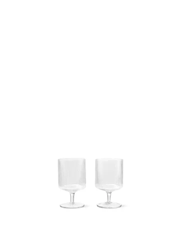 Ripple Wine Glasses, Sæt á 2 stk. fra Ferm Living