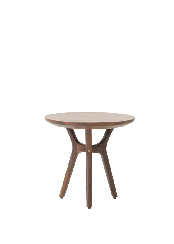 Rén sidebord i valnød, Ø45 cm fra Stellar Works