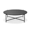 Round Coffee Table 90, sort marmor fra HANDVÄRK
