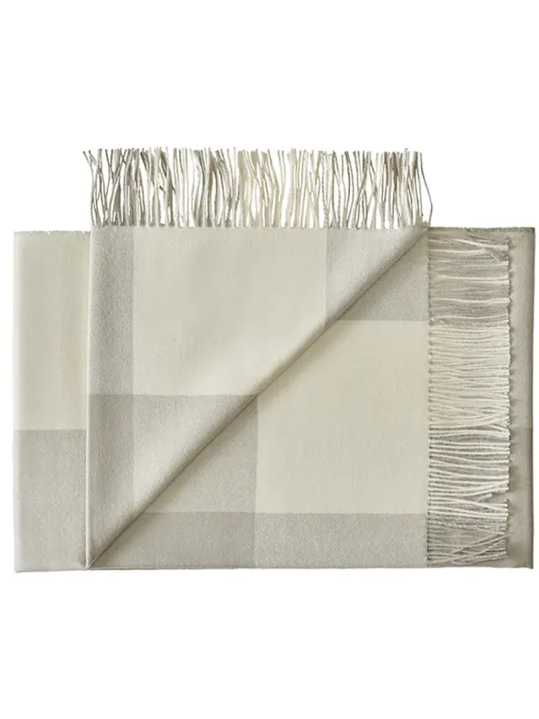 Santa Fe Plaid, limestone fra Silkeborg Uldspinderi