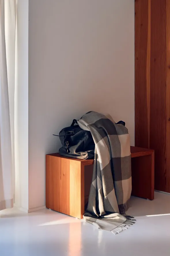 Santa Fe Plaid, umber fra Silkeborg Uldspinderi