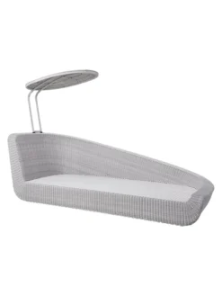 Savannah Daybed, venstre i hvid/grå fra Cane-line