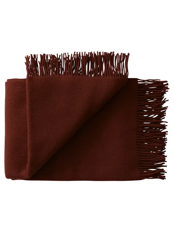Season Plaid, beetroot fra Silkeborg Uldspinderi
