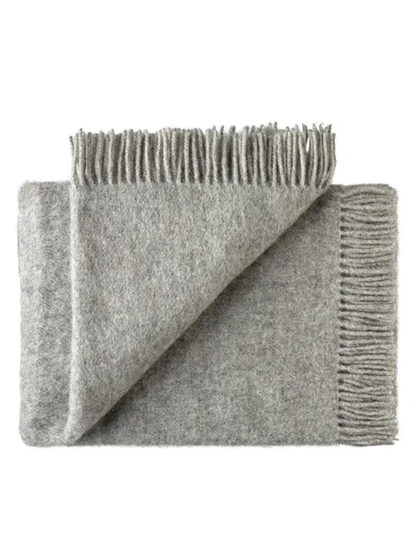 Season Plaid, medium grey fra Silkeborg Uldspinderi