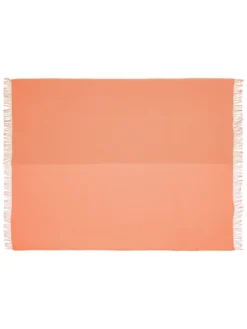 Secret Plaid, coral/amber fra Silkeborg Uldspinderi