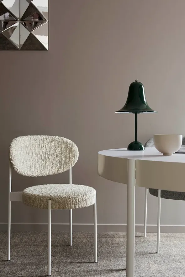 Serie 430 bord, hvid af Verner Panton