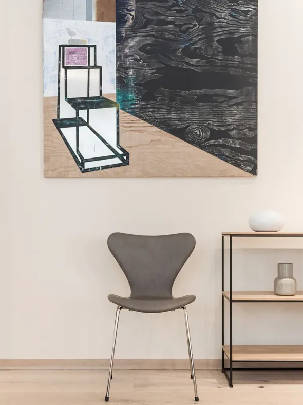 3107 Serie 7, fuldpolstret af Arne Jacobsen