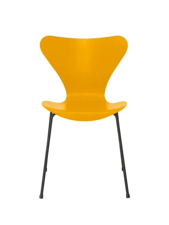 3107 Serie 7 stol i farvet ask af Arne Jacobsen
