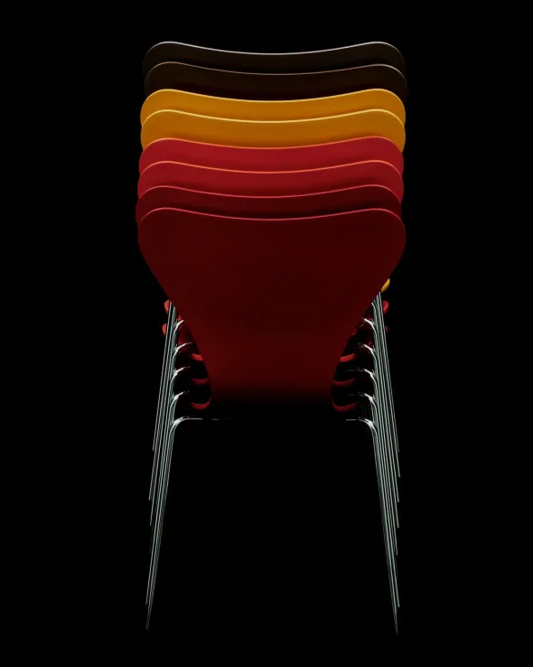 3107 Serie 7 stol - Verner Panton 100 fra Fritz Hansen