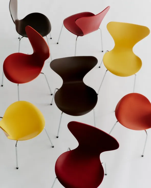3107 Serie 7 stol - Verner Panton 100 fra Fritz Hansen