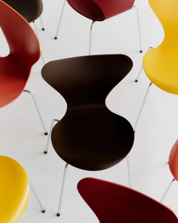3107 Serie 7 stol - Verner Panton 100 fra Fritz Hansen