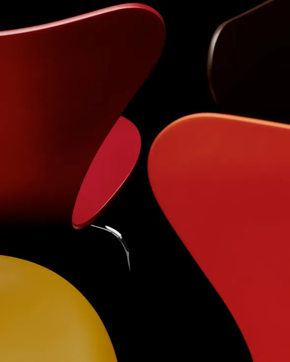3107 Serie 7 stol - Verner Panton 100 fra Fritz Hansen
