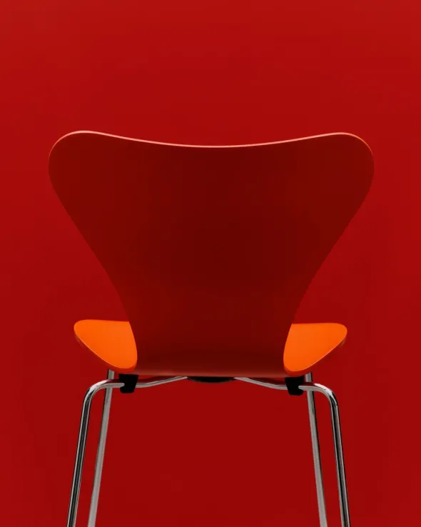 3107 Serie 7 stol - Verner Panton 100 fra Fritz Hansen