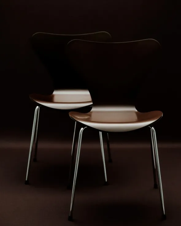 3107 Serie 7 stol - Verner Panton 100 fra Fritz Hansen