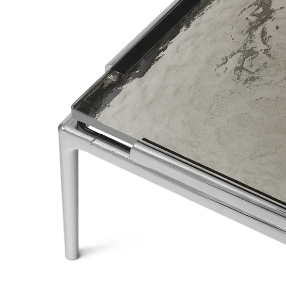 Sett LN13 Sofabord, smoked glass / dark chrome fra &Tradition