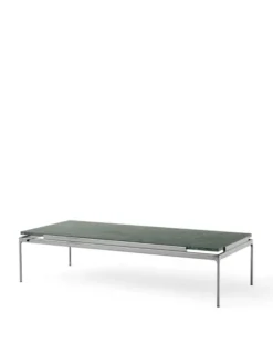 Sett LN12 Sofabord, verde guatemala marble / dark chrome fra &Tradition