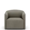 Shore Lounge Chair Extended Base, dark taupe fra New Works