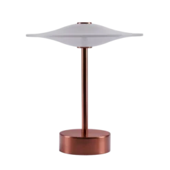 Sinus 22 Portable bordlampe, kobber af Piet Hein