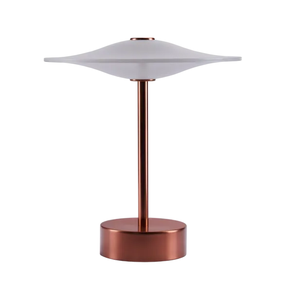 Sinus 22 Portable bordlampe, kobber af Piet Hein