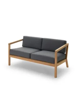 Skagerak Virkelyst 2 pers. Sofa, Charcoal fra Fritz Hansen