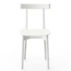 Skinny wooden chair, ash/white fra Nine